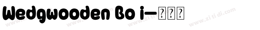 Wedgwooden Bo i字体转换